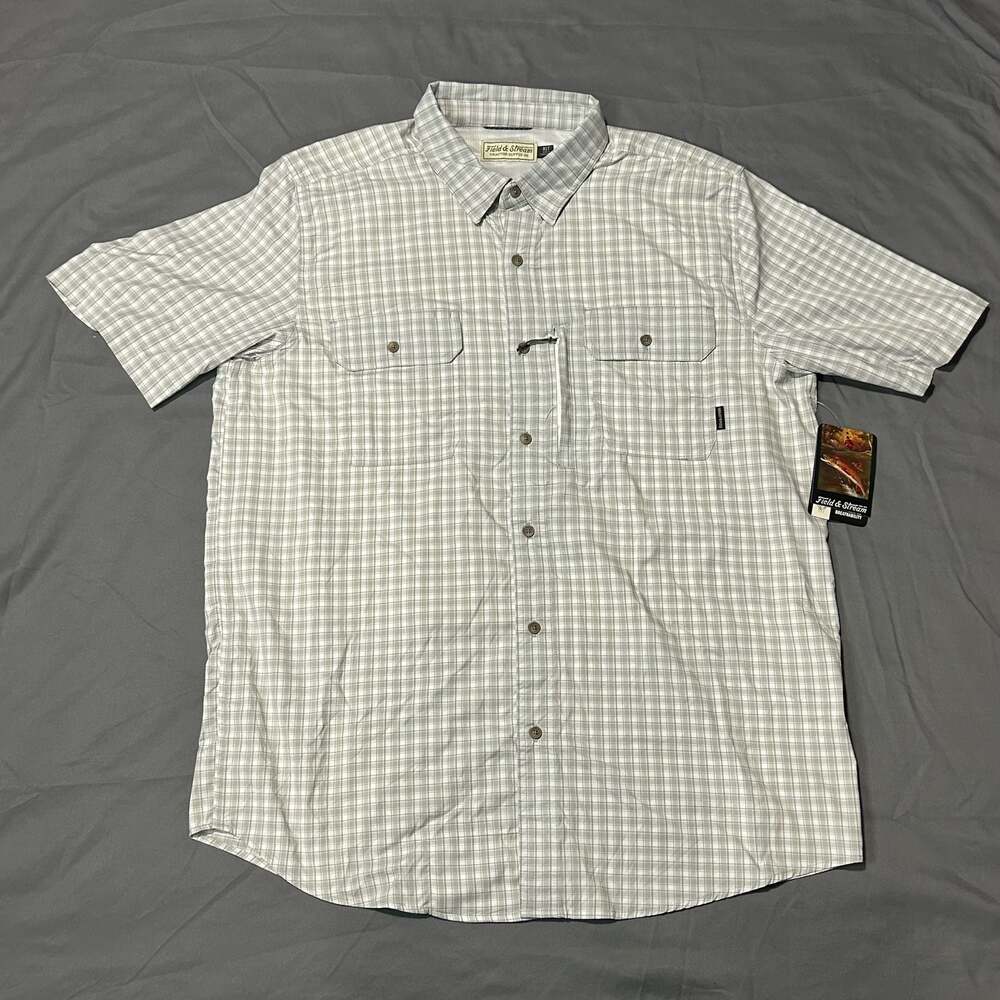Field & Stream Tractor Supply Co. Men's Short Sleeve Plaid Button-Down Shirt XLT
